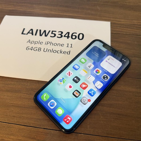 Apple iPhone 11 - Unlocked, 64 GB, Black, A2111