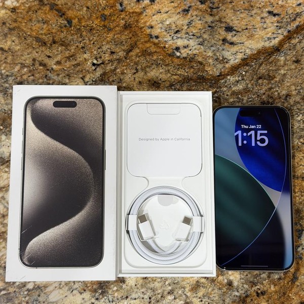 Apple iPhone 15 Pro - Unlocked, 128 GB, Natural, A2848