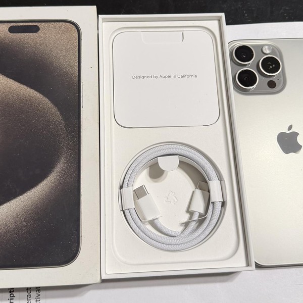 Apple iPhone 15 Pro Max - Unlocked, 1 TB, Natural, A2849