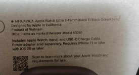 Good
													Apple Watch Ultra 3 49mm - Unlocked, Black, A3281, photo 3 of 9