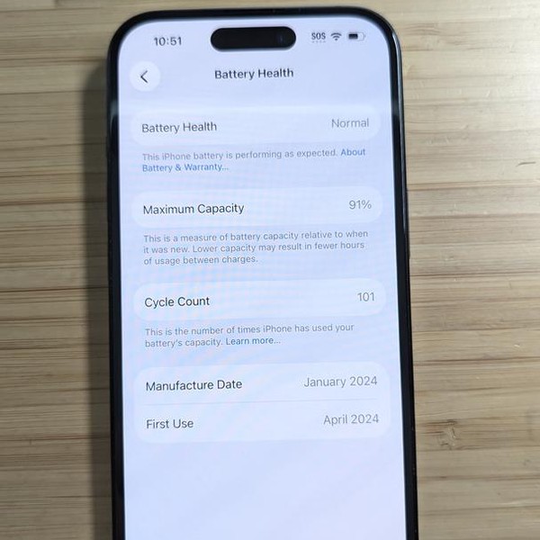 Apple iPhone 15 - Unlocked, 128 GB, Black, A2846