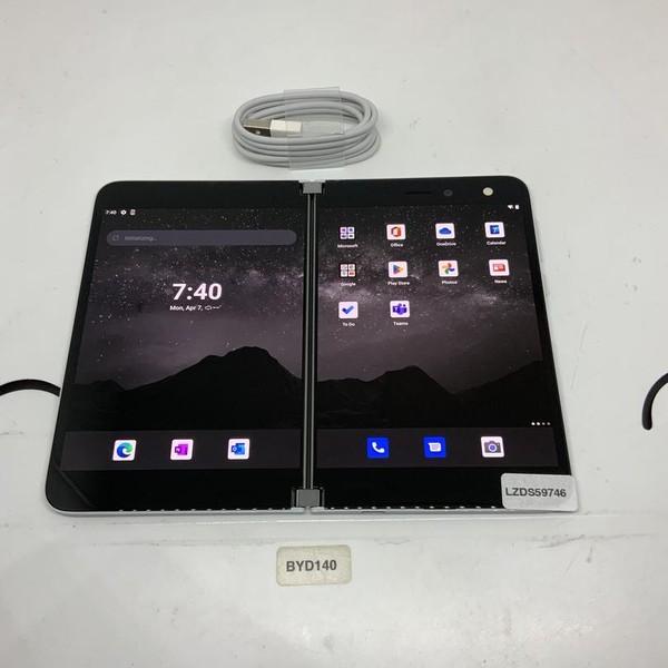 Microsoft Surface Duo - Unlocked, 256 GB, White, 6 GB