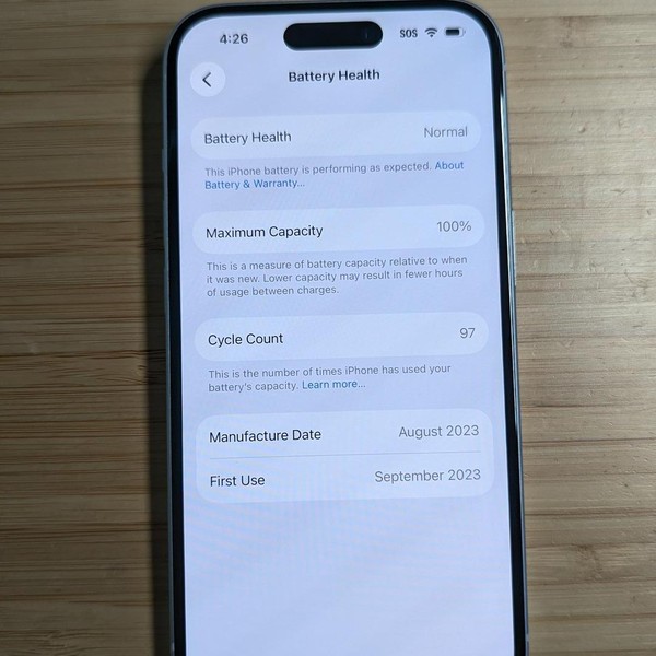 Apple iPhone 15 - Unlocked, 128 GB, Black, A2846