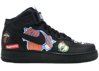 Nike Air Force 1 Mid Supreme NBA Black for sale