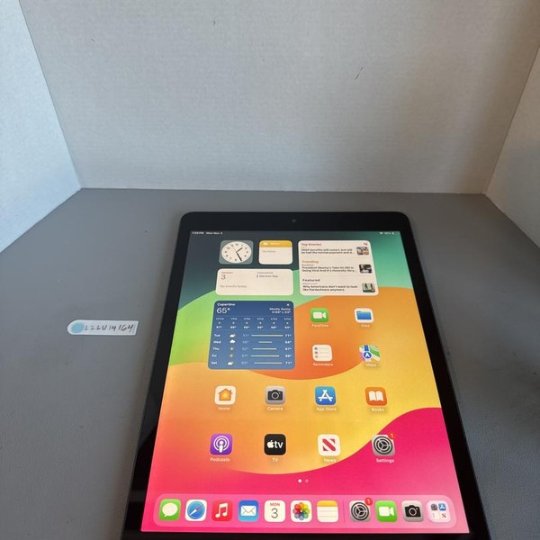 Apple iPad 9th Gen - Wi-Fi, 64 GB, Gray, A2602