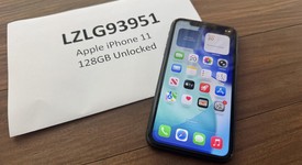 Good
													Apple iPhone 11 - Unlocked, Black, 128 GB, A2111, photo 1 of 5