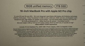 New
													MacBook Pro 2023 - 16" - Apple M2 Pro 12-core, Gray, 1 TB, 16 GB, photo 2 of 5