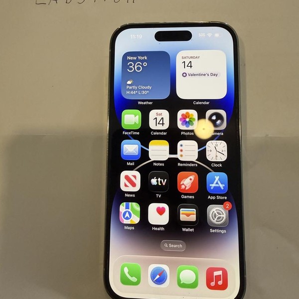 Apple iPhone 14 Pro - Unlocked, 128 GB, Silver, A2650