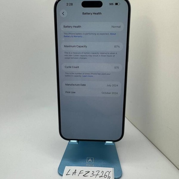 Apple iPhone 15 Pro Max - Unlocked, 256 GB, Natural, A2849