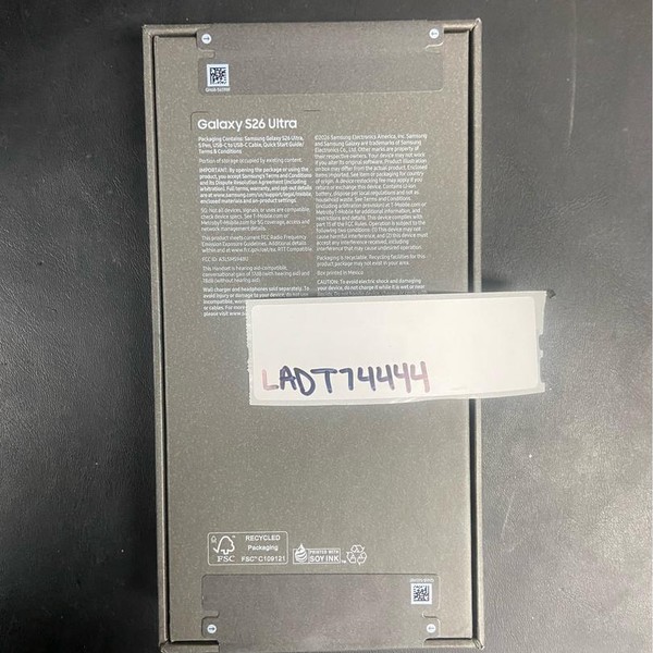 Samsung Galaxy S26 Ultra - T-Mobile, 256 GB, Black, 12 GB, SM-S948U