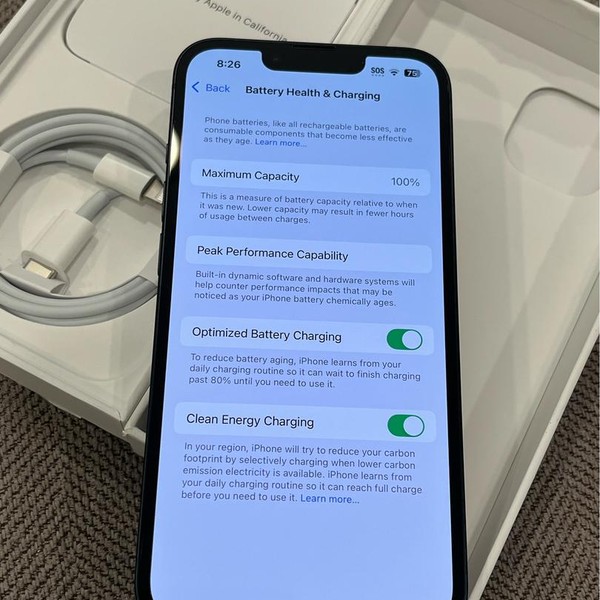 Apple iPhone 13 - Unlocked, Midnight, 128 GB, A2482