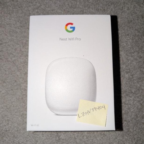 Google Nest Wifi Pro 6e Mesh Router - Snow, Single