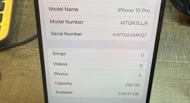 Good
													Apple iPhone 15 Pro - Unlocked, Black, 256 GB, A2848, photo 3 of 7
