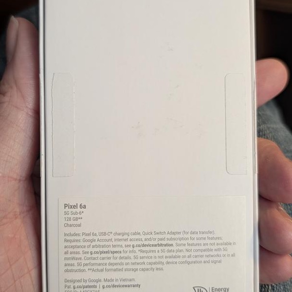 Google Pixel 6a - Google Fi, 128 GB, Charcoal, 6 GB