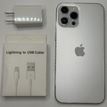 Good Apple iPhone 12 Pro Max - Unlocked, 256 GB, Silver, A2342