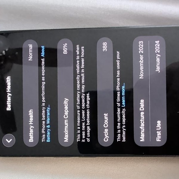 Apple iPhone 15 - Unlocked, 128 GB, Black, A2846