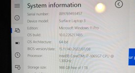 Good
													Microsoft Surface Laptop 3 - I7, Platinum, 1 TB, 16 GB, 13.5", photo 2 of 17