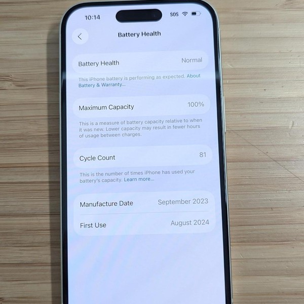 Apple iPhone 15 - Unlocked, 128 GB, Yellow, A2846