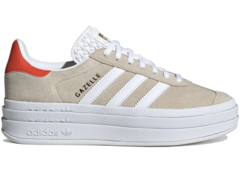 adidas Gazelle Bold Wonder Beige Collegiate Orange (Womens) for sale