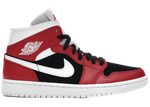  Jordan 1 Mid Gym Red Black (Women's)