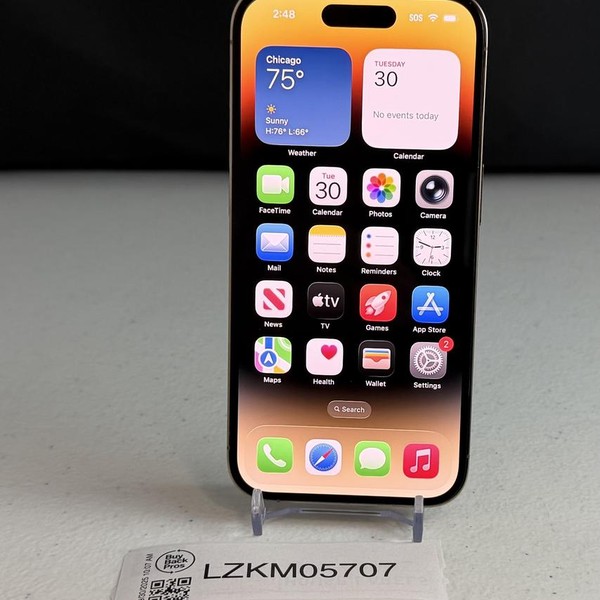 Apple iPhone 14 Pro - Unlocked, 128 GB, Gold, A2650