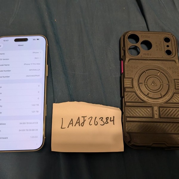 Apple iPhone 17 Pro Max - Unlocked, 1 TB, Silver, A3257