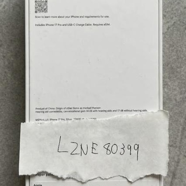 Apple iPhone 17 Pro - Verizon, 256 GB, Silver, A3256