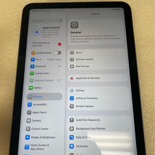 Apple iPad Mini 6th Gen - Unlocked, 64 GB, Purple, A2568