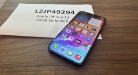 Fair
													Apple iPhone 12 - Unlocked, Black, 64 GB, A2172, photo 1 of 4