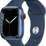 Mint Apple Watch Series 7 41mm - Blue, A2473 - GPS, Aluminum
