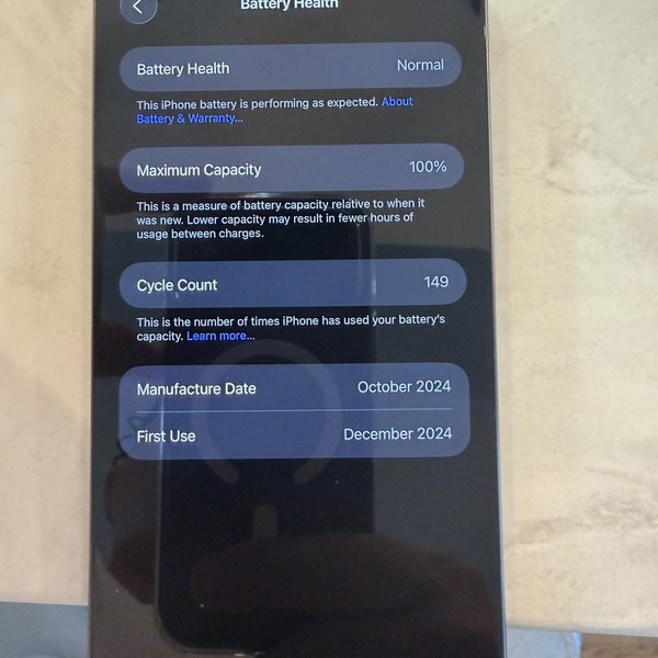 Apple iPhone 16 Pro Max - Unlocked, 256 GB, Natural, A3084