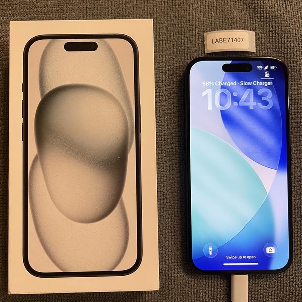 Apple iPhone 15 - Unlocked, 128 GB, Black, A2846