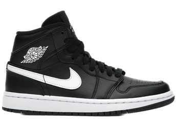 Jordan 1 Mid Black White (Women's) for sale