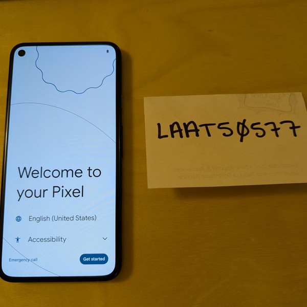 Google Pixel 5 - Verizon, 128 GB, Black, 8 GB, GD1YQ