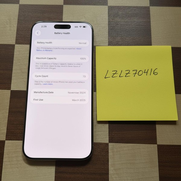 Apple iPhone 16 Pro Max - Unlocked, 1 TB, Natural, A3084