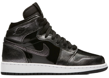 Jordan 1 Retro High Black Patent (GS) for sale