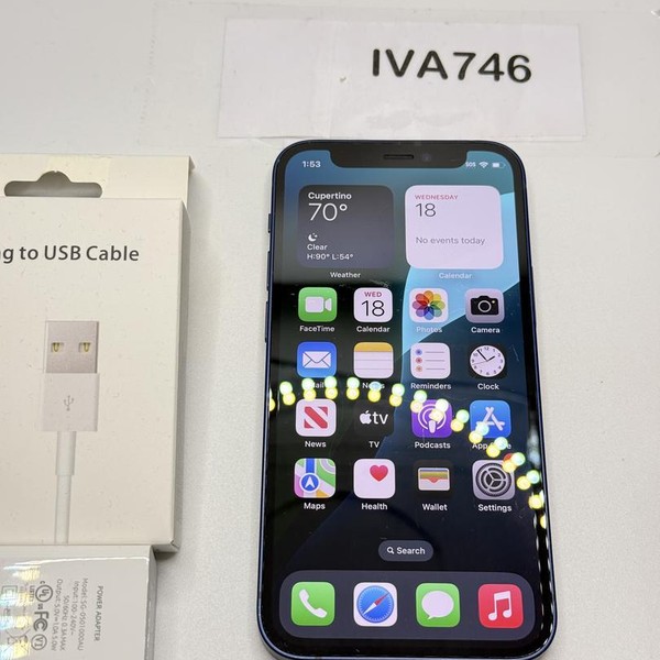 Apple iPhone 12 Mini - Unlocked, 256 GB, Blue, A2176