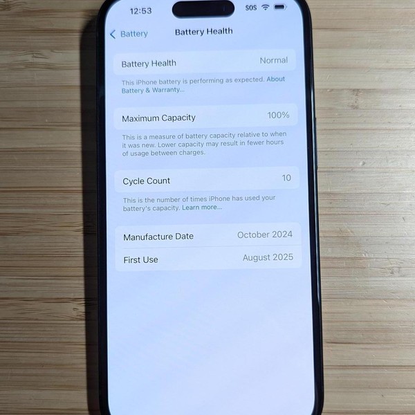 Apple iPhone 15 - Unlocked, 128 GB, Black, A2846