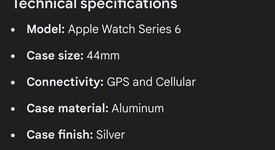 Good
													Apple Watch Series 6 44mm - Unlocked, Silver, A2294 - Cellular, Aluminum, photo 3 of 8