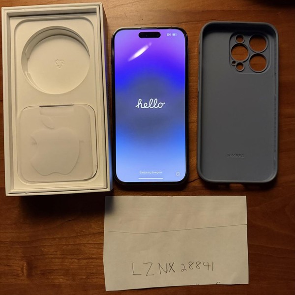 Apple iPhone 14 Pro - Unlocked, 128 GB, Purple, A2650