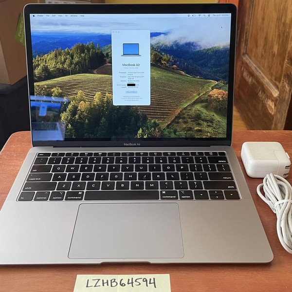 MacBook Air 2018 - 13 inch - 1.5 TB, Gray, 16 GB, Intel Core i5
