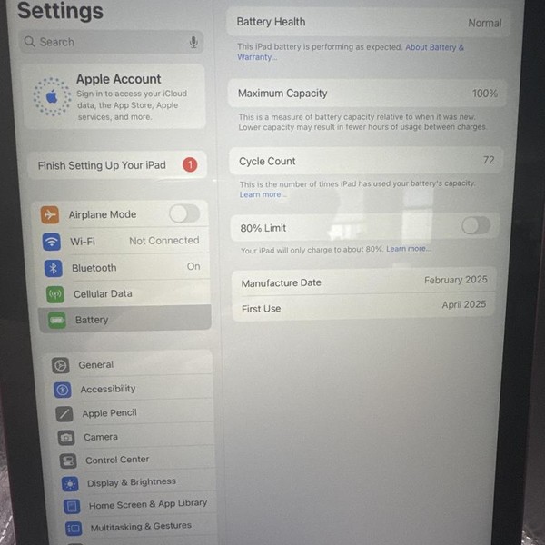 Apple iPad 11th Gen - Unlocked, 128 GB, Pink, A3355