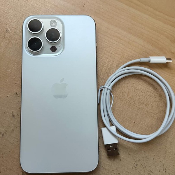 Apple iPhone 15 Pro Max - Unlocked, 256 GB, White, A2849