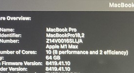 Mint
													MacBook Pro 2021 - 16" - Apple M1 Max, Gray, 1 TB, 64 GB, photo 1 of 12