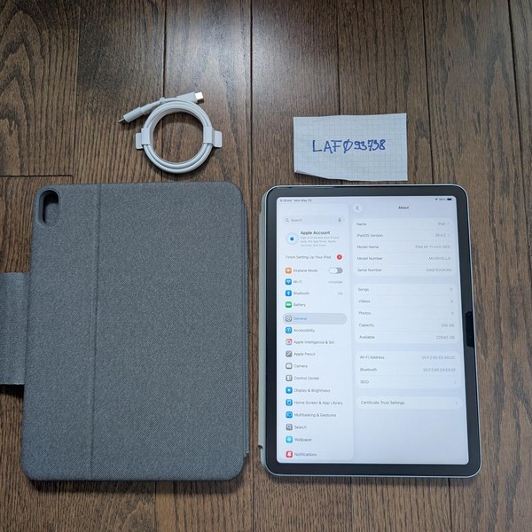 Apple iPad Air 11 inch (M2) 2024 - Wi-Fi, 256 GB, Blue, A2902
