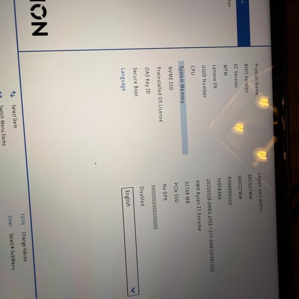 Lenovo Legion Go S - 1 TB, Black, 32 GB, AMD Ryzen Z1 Extreme