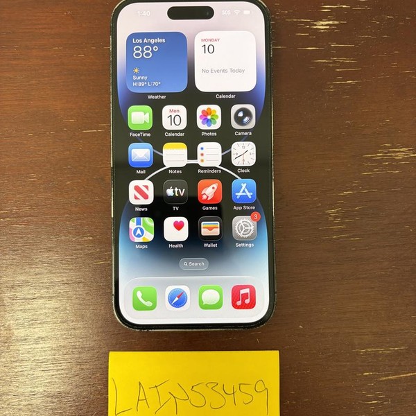 Apple iPhone 14 Pro - Verizon, 128 GB, Black, A2650