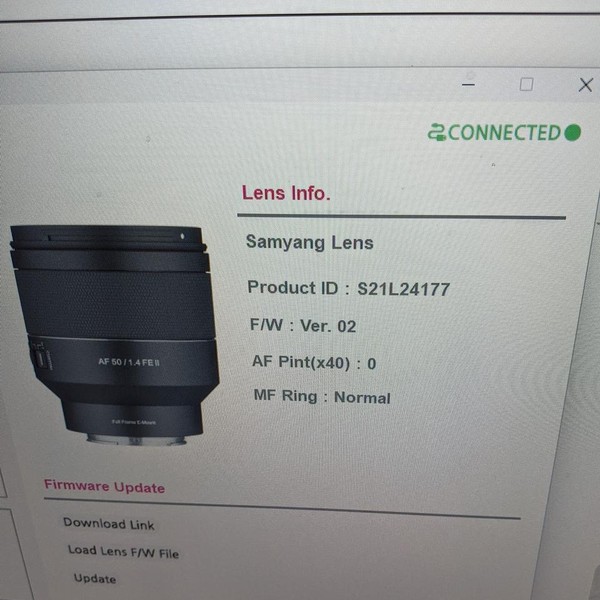 Samyang AF 50mm f1.4 FE II