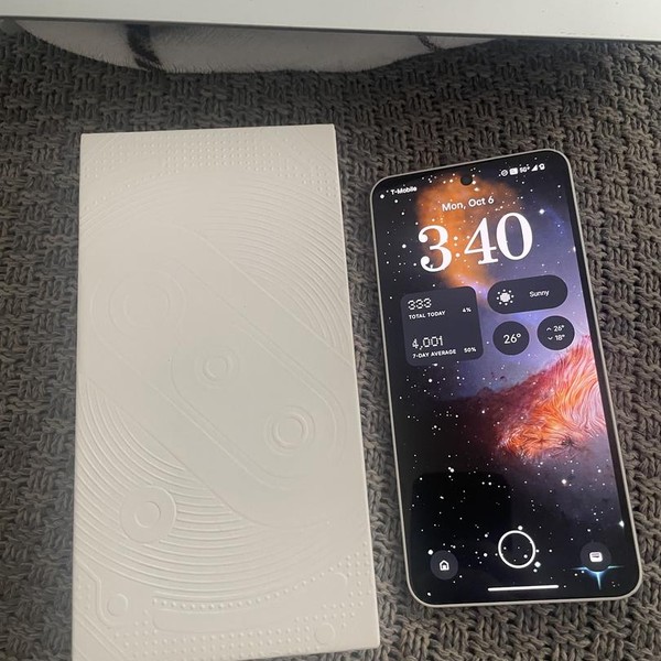 Nothing Phone 3a - Unlocked, White, 256 GB, 12 GB