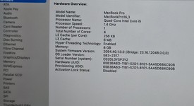 Good
													MacBook Pro 2019 - 13" - I5, Silver, 512 GB, 8 GB, photo 5 of 10